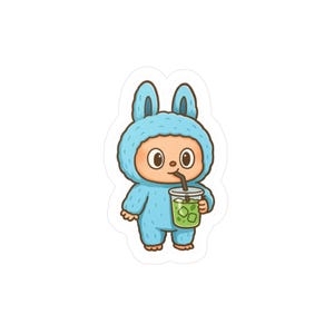 Cute Labubu Vinyl Decals for Gifting, Kids Room Decor, Laptop Stickers, Easter Gifts, DIY Crafting