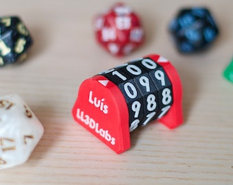 Personalized life counter or HP-tracker for tabletop games like magic the gathering and D&D