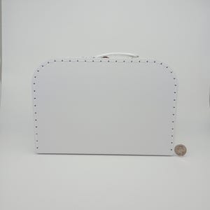 Maleta mediana para casa de muñecas, minimaleta, estuche de viaje, almacenamiento de recuerdos, maleta de cartón, caja de cartón, almacenamiento de juguetes, caja de regalo