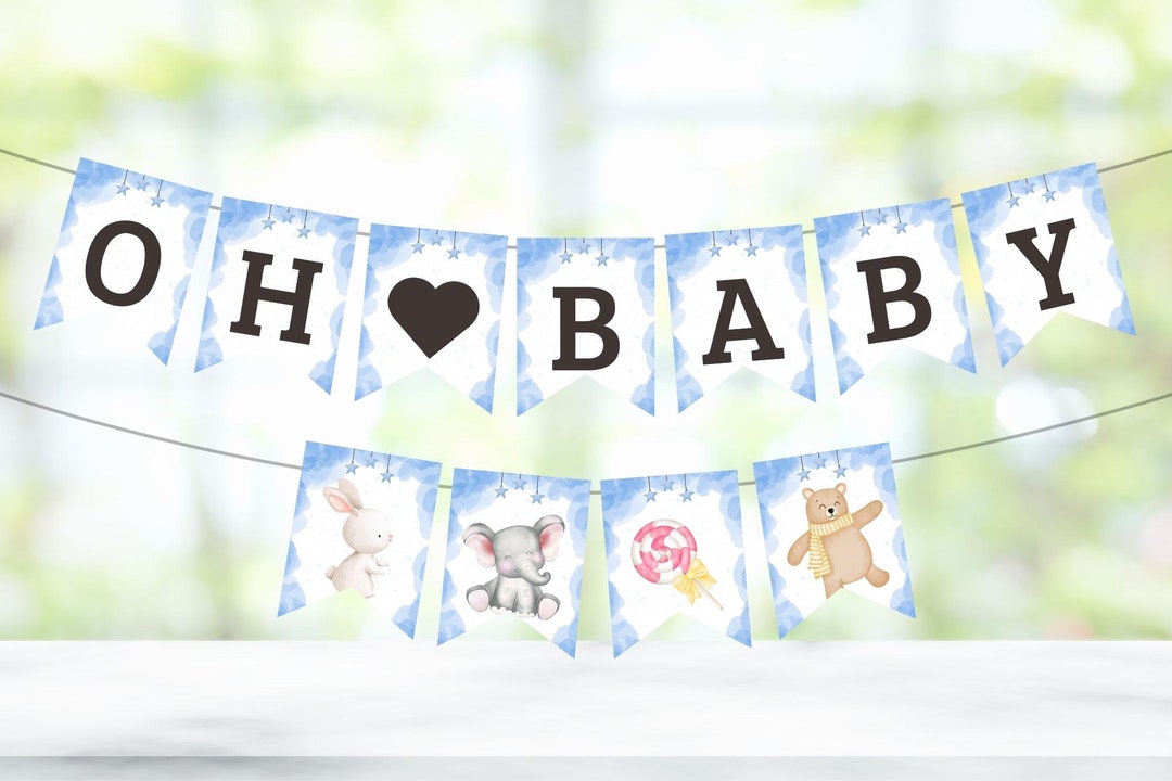 Baby Shower Banner Letters Printable Banner Letters Baby - Etsy