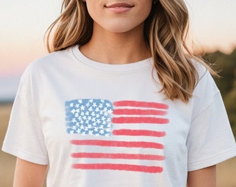American Flag Shirt | Fourth of July Shirt | Red White and Blue Shirt | Flag Shirt | USA Flag Shirt | Memorial Day Shirt | Labor Day Shirt