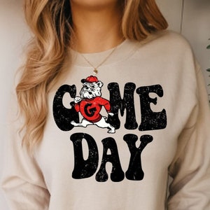 Georgia Bulldogs Sweatshirt | UGA Sweatshirt | Game Day Sweatshirt | Bulldogs Sweatshirt | Georgia Football Sweatshirt | Bulldogs Game Day