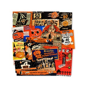 Halloween Ephemera, Halloween Junk Journal, Vintage Halloween Decoration, Halloween Decor, Halloween Die Cut, Retro Halloween, Beistle