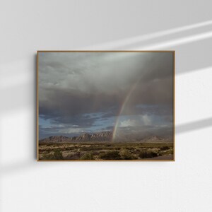 Rainbow Photo, Mountain Wall Art, New Mexico Print, Travel Photography, New Mexico Wall Art, Landscape Photography, Rainbow Photography