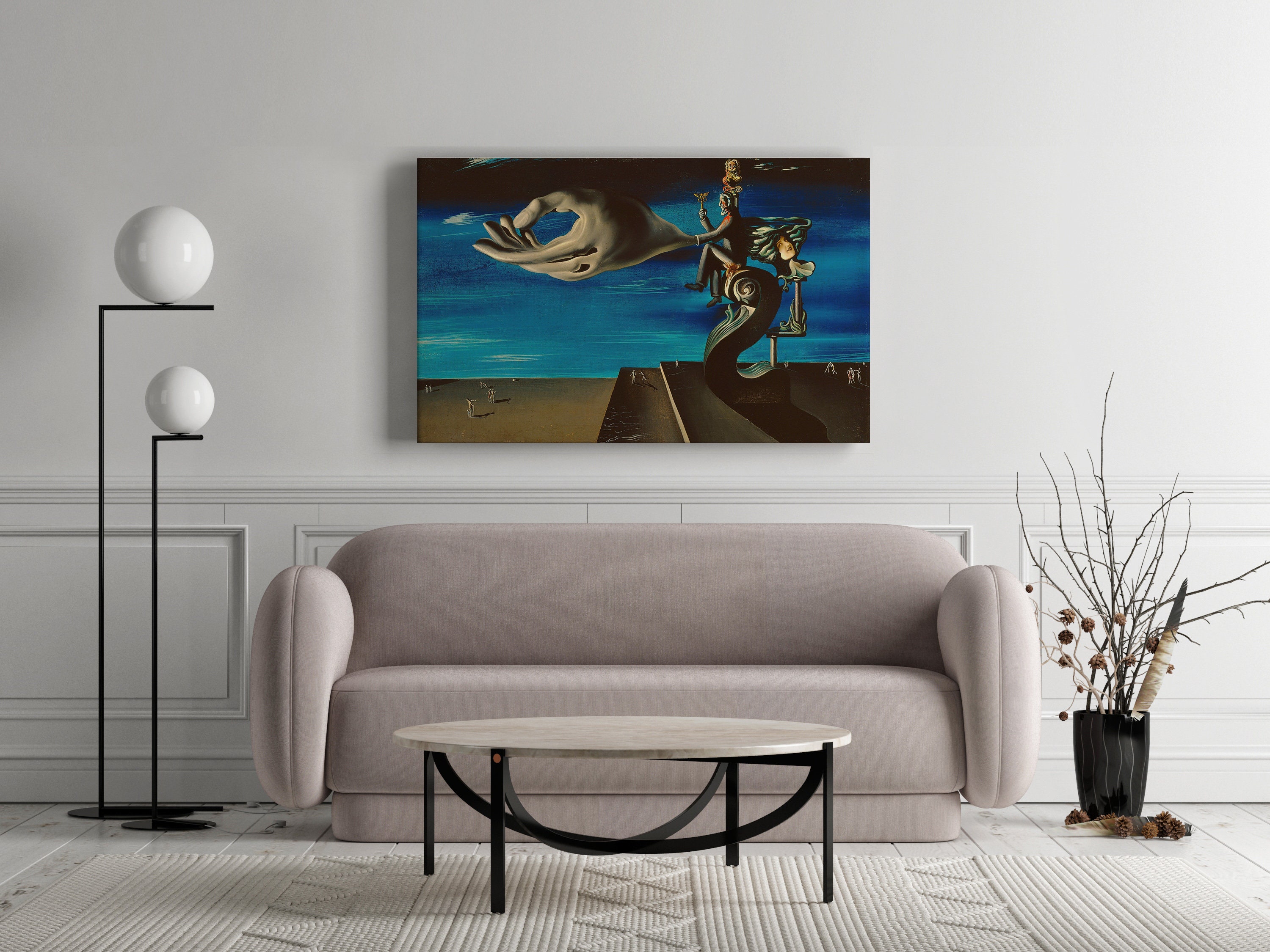 Salvador Dali Wellenbuch Leinwandbild - 30x40 Cm Surrealismus Kunstdruck