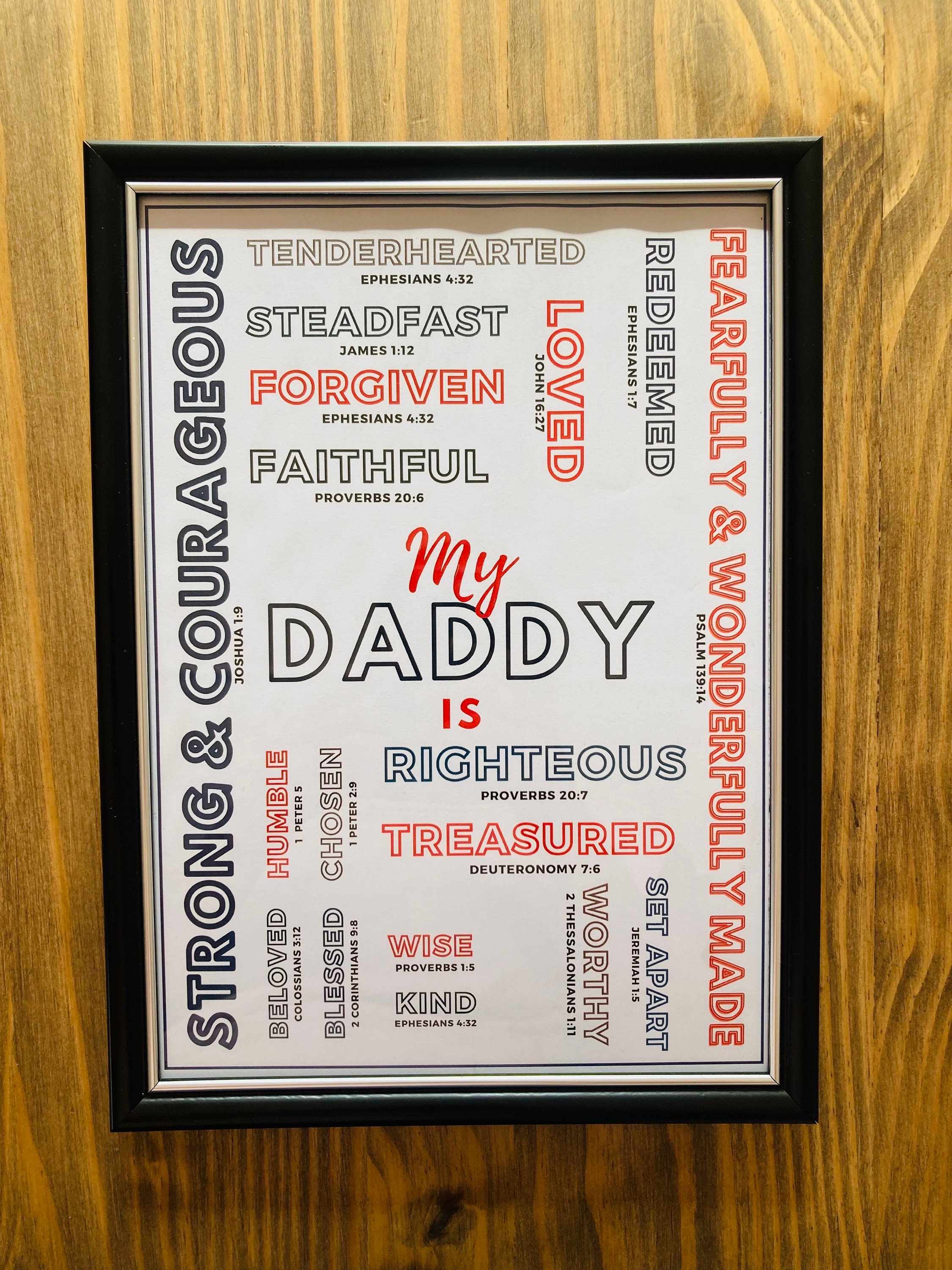 Fathers Day Gift Printable Gifts for Dad Christian Father - Etsy