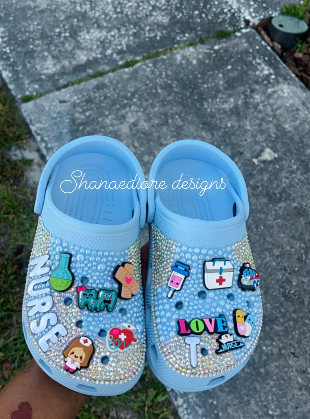 custom nurse crocs