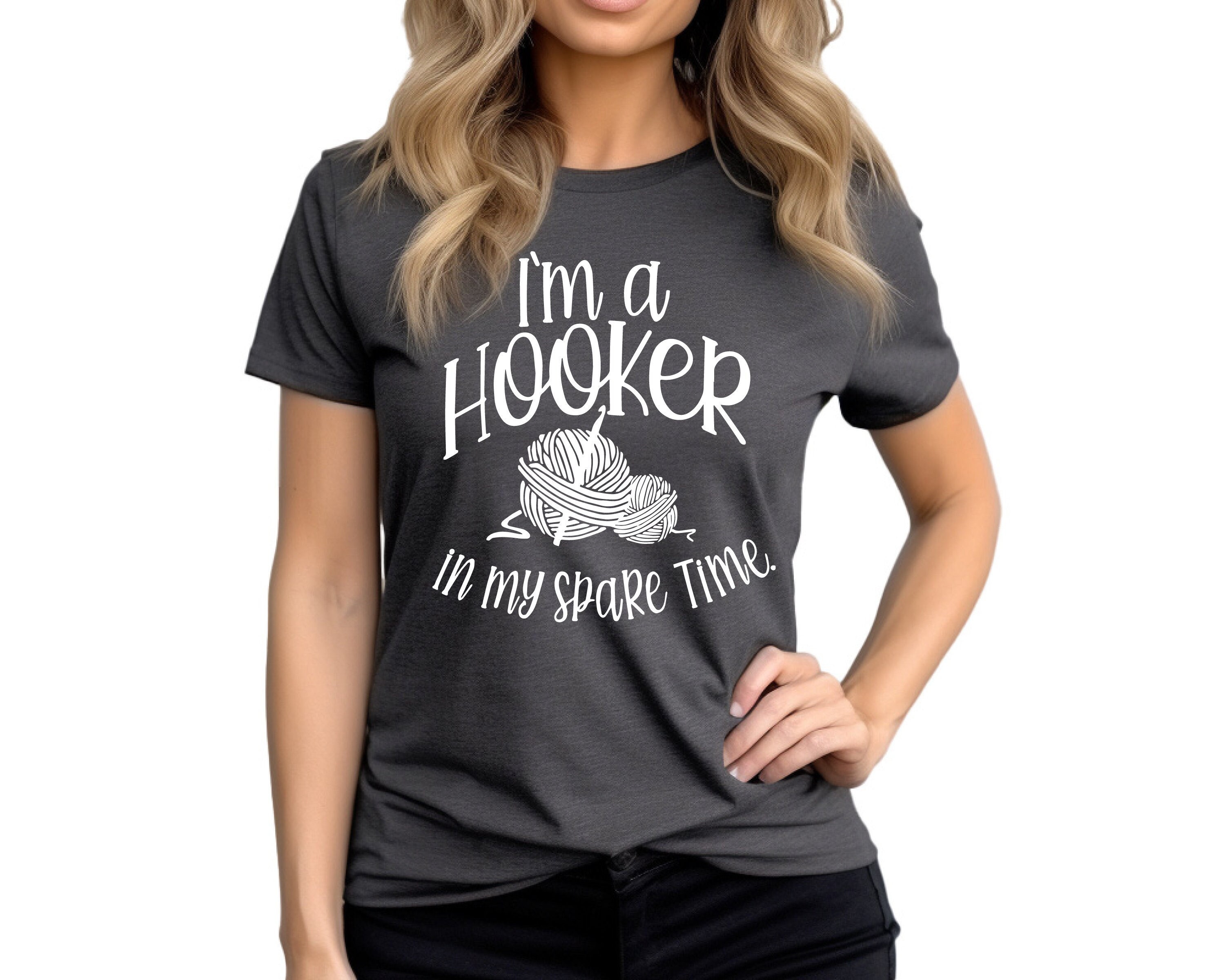 Funny Crochet Shirt: "I'm a Hooker" Knitting Gift