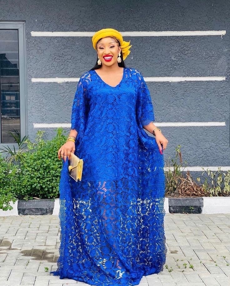 Royal Boubou Gown , African Lace Dresses, African Party Lace Dress , Women Fashion Dress, African Women Clothing, Boubou Kaftan ,Lace Dress