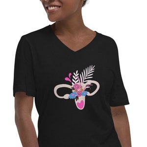 Feminist V-Neck T-Shirt,Empowering women shirts,Women&#39;s rights apparel,Women&#39;s empowerment clothing,Feminist statement tees