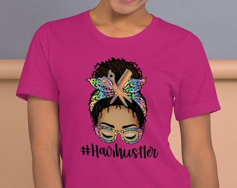Hair Hustler Tee: Hairstylist Cotton T-Shirt