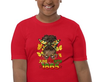 Juneteenth Youth Short Sleeve T-Shirt, Juneteenth Top, Juneteenth 1865, Juneteenth  Celebration, Juneteenth