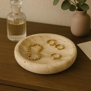 Travertine Jewelry Boxes, Travertine Jewelry Display Syand, Marble Jewelry Holder, Rings, Necklace, Bracelet Accessories, Store & Home Decor