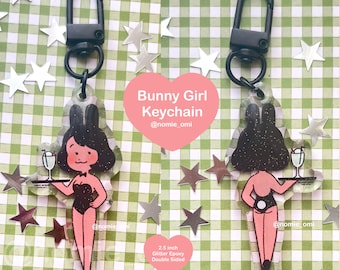 Bunny Girl Double Sided Charm