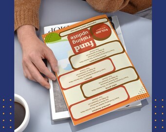 Nonprofit Overview | Editable Canva Template | Printable Document | Executive Summary Donation Fundraising Tracker Impact Report
