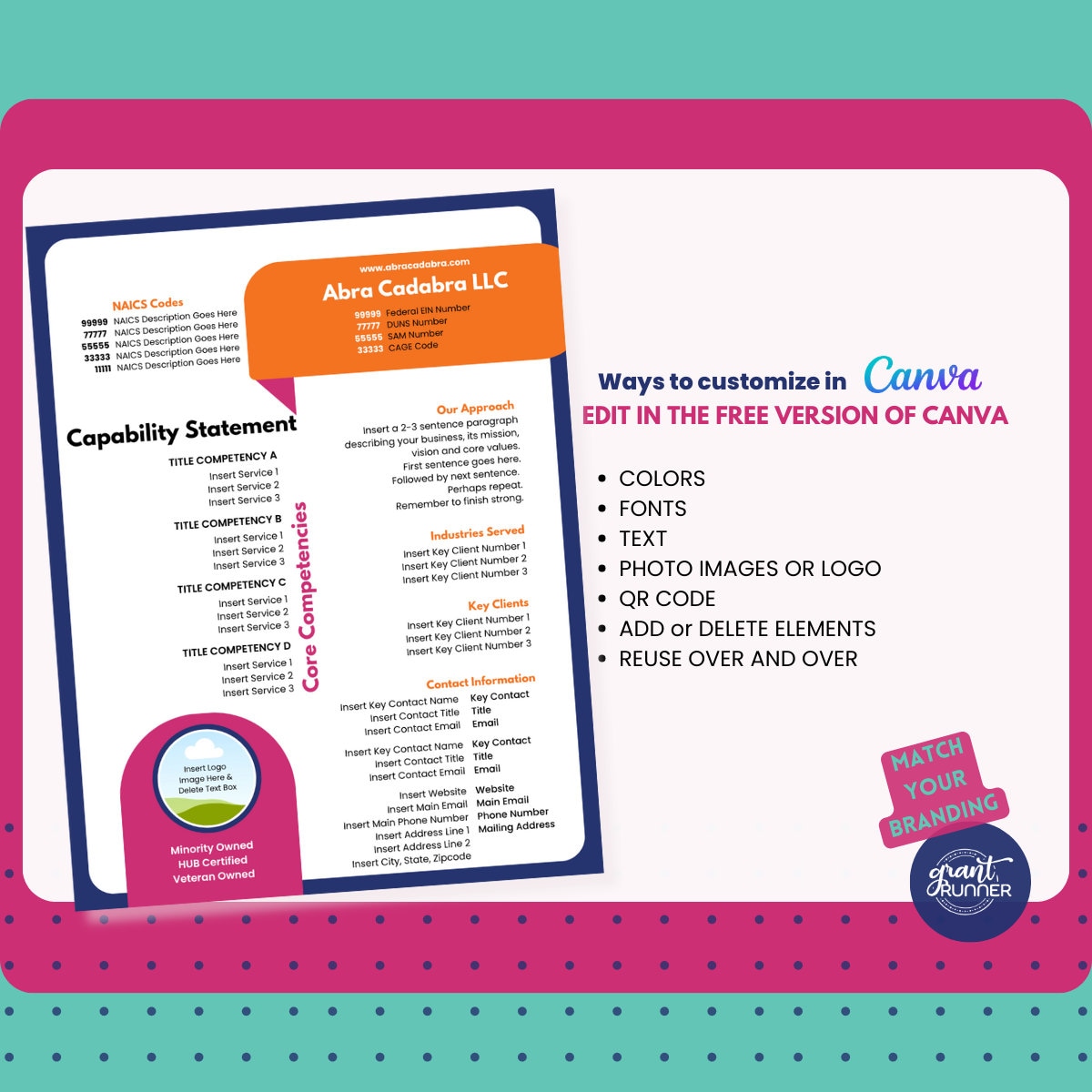 Consulting Intake Form | Modern Capability Statement Template ...