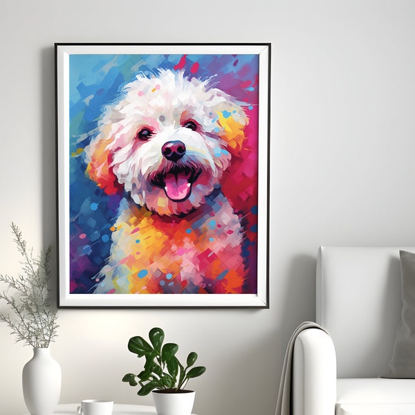 Bichon Frise Art - Etsy