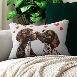 German Shorthaired Pointer Gifts, Pointer Dog Pillow, Personalized pillow, cushion, Gifts for dogs, Gifts for Her, Birthday Gift, Valentines
