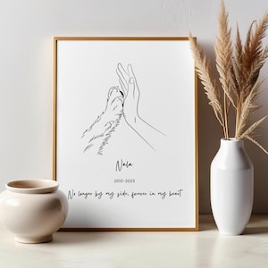 Regalo per il dolore del cane, file digitale commemorativo personalizzato per la perdita del cane, stampa poster per la perdita del cane, memoriale per cani, stampa regalo di condoglianze, poster per la perdita dell'animale domestico