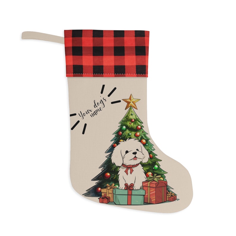 Coton De Tulear Gift Coton De Tulear Dog Christmas Stocking Etsy