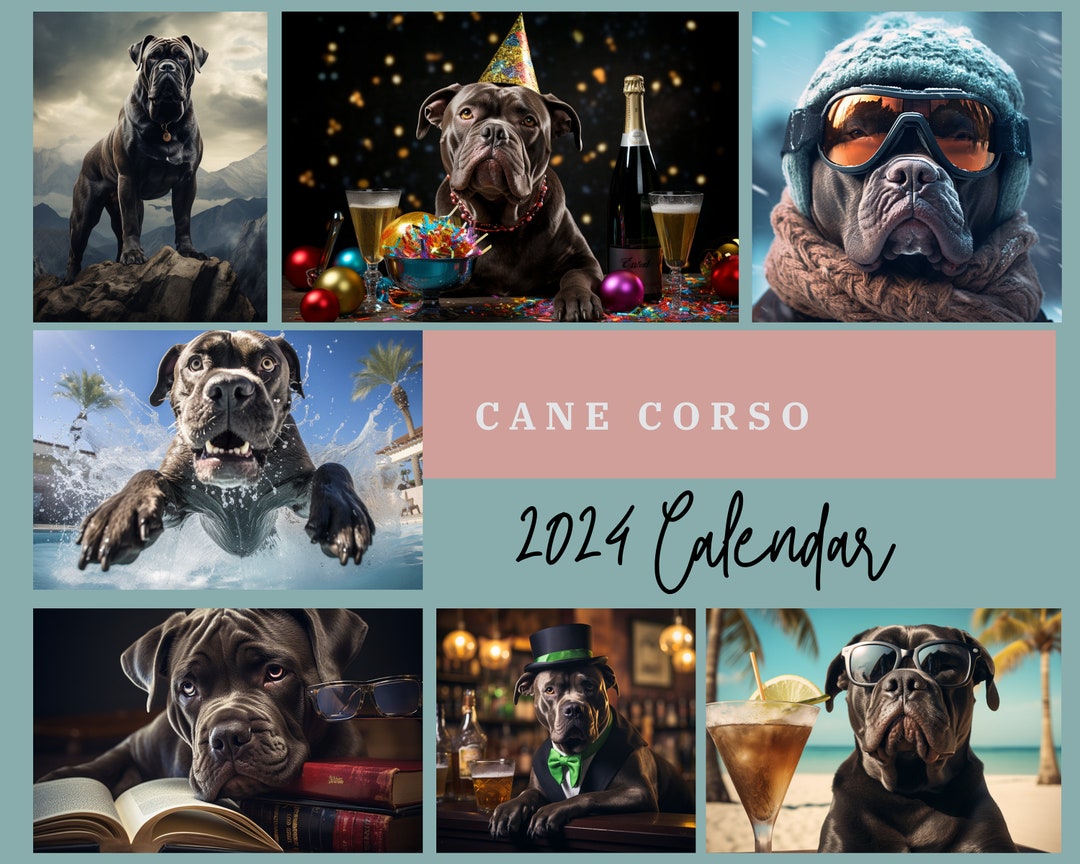 Cane Corso Calendar 2025 Cane Corso Wall Calendar Gift 12 Etsy Australia
