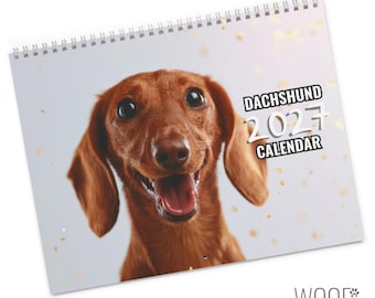 Dachshund Dog Calendar 2027 : Desktop and Wall Calendar options, Supports Shelters