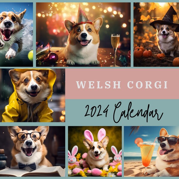 2024 Wall Calendar Etsy