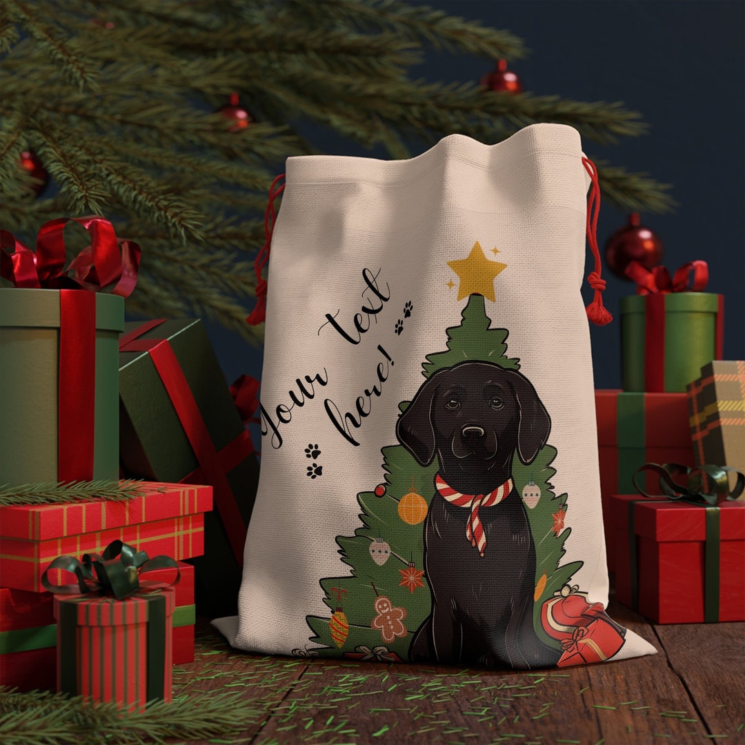 Black Labrador Gift Bag Labrador Christmas Gift Bag Etsy UK