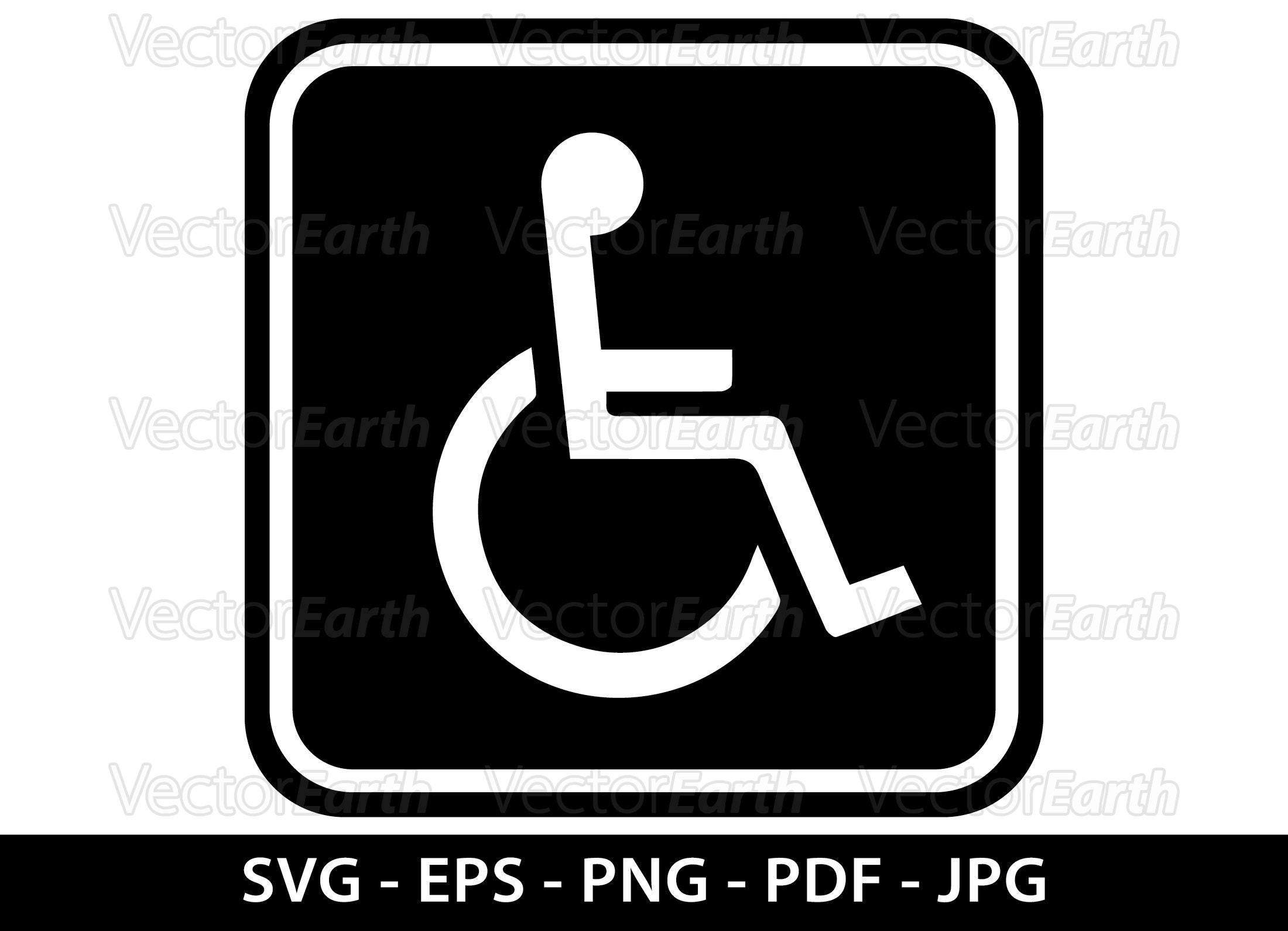 Handicap Toilet Sign Vector
