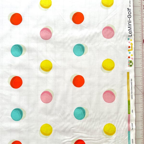 Le Mini Golf by Lysa Flower Paintbrush Studio Fabric Quilting Cotton