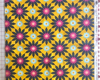 Craftbound Blossoming Mosaic Yellow Quilting Cotton