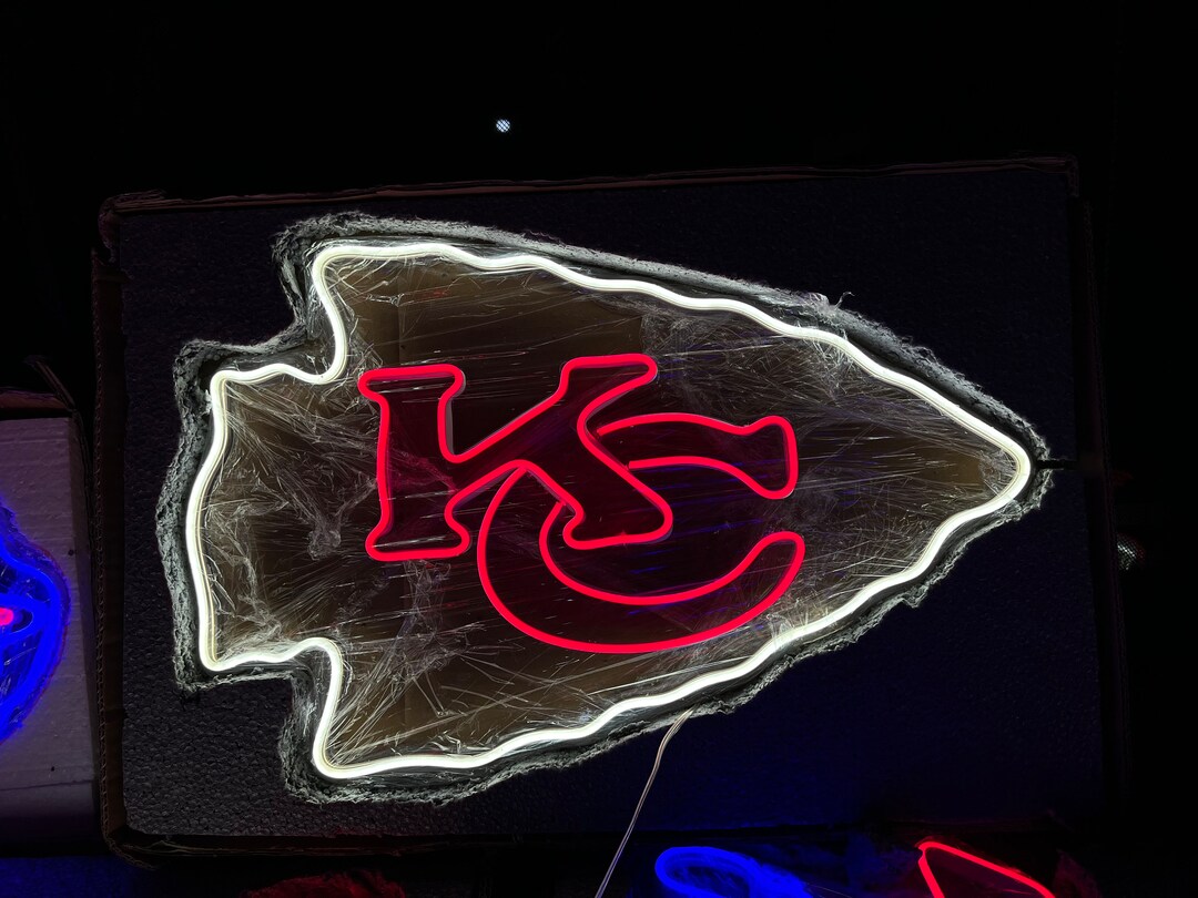 Kansas City Chiefs Led Sign / Sports Neon Lights / Christmas Etsy