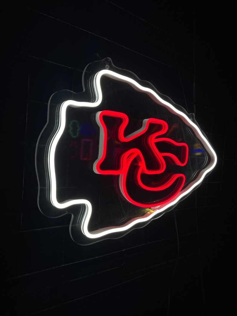Kansas City Chiefs Neon Sign Kansas City Logo Light / Nfl Etsy Singapore
