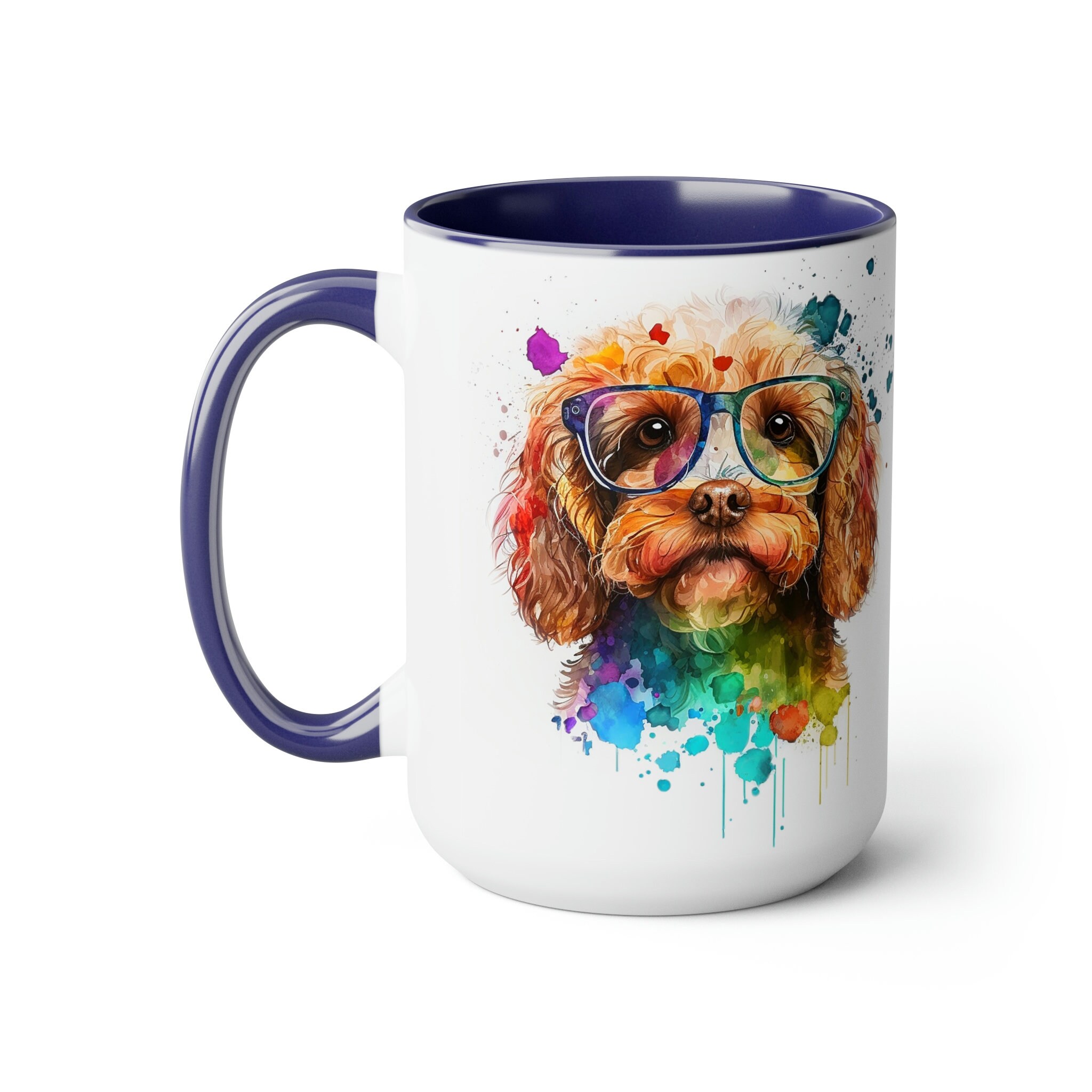 Cavapoo Goldendoodle Dog Breed Colorful Coffee Mugs, 15oz - Etsy