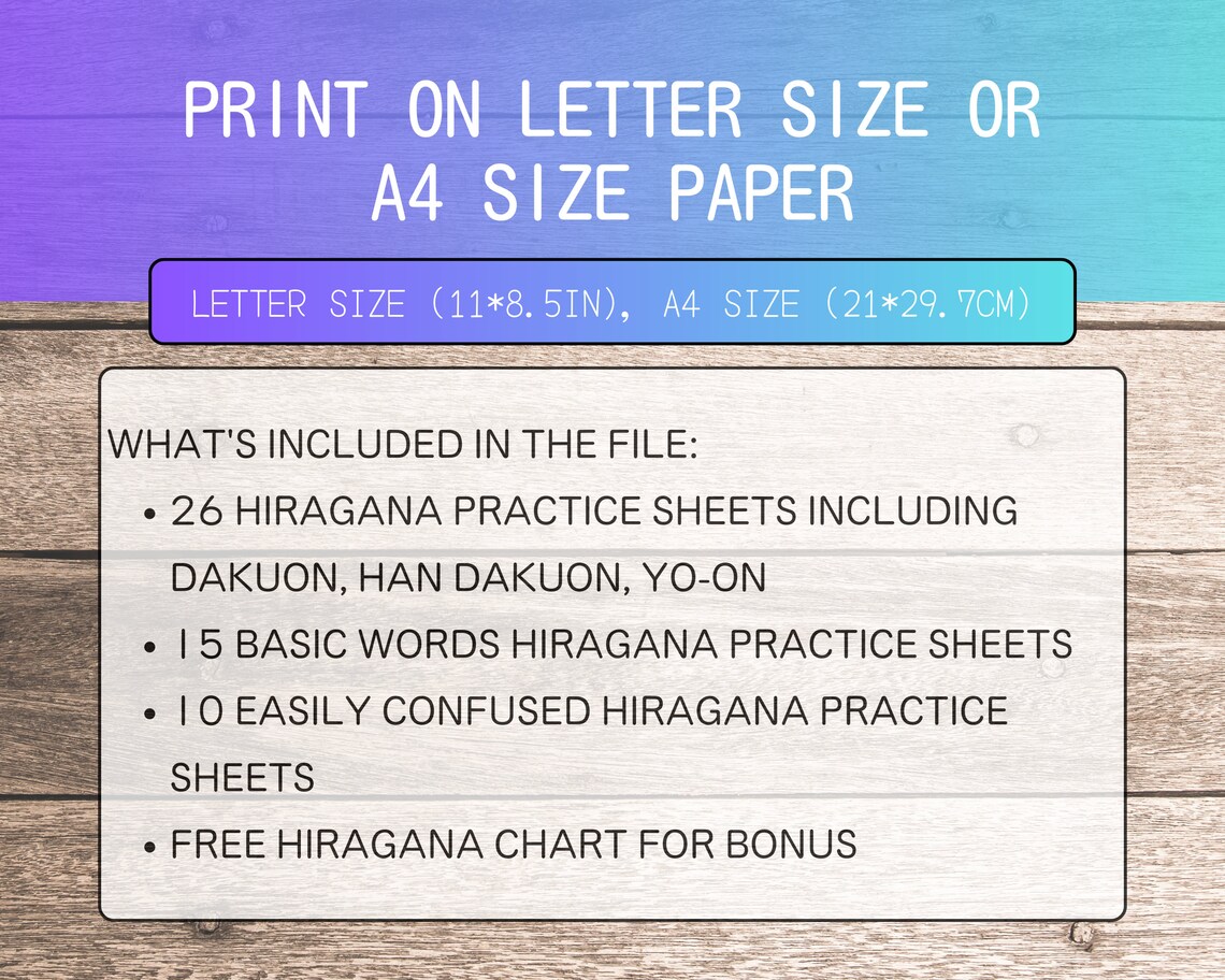 Hiragana Practice Sheet With Basic Japanese Words Japanese Alphabets ...