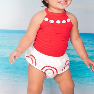 Moana Baby Costume, soft and comfortable baby girl costume.baby girl princess costume, skirt and bodysuit Moana baby costume