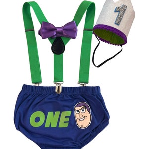 Buzz Light year Smash the Cake ,1st birthday boy, one year old baby, first birthday outfit, toy story birthday outfit.