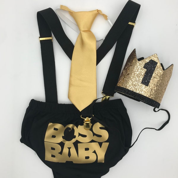 Boss Baby Boys Set In Black