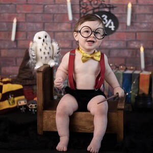 Smash Cake Wizard's First Birthday in Style with Our Unique Wizard Cake Smash Outfit - Ideal for Magical Photoshoots! image 3