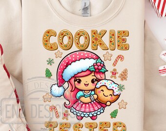 Cookie Tester Png, Cookie Crew Png Christmas Baking Png, Cookie Crew, Gingerbread, Baking Christmas Png, Cute Christmas Png, Baking Png