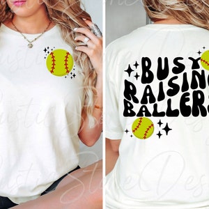 Busy Raising Ballers png, busy raising ballers png, softball mama png, softball, trendy softball png, trendy softball mom, softball mom png