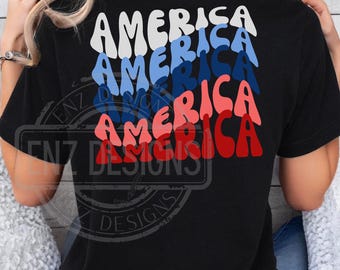 Bandera estadounidense PNG, bandera estadounidense PNG, bandera estadounidense del 4 de julio, bandera estadounidense retro desgastada en rojo y blanco, sublimación patriótica, descarga del 4 de julio, diseño de camiseta