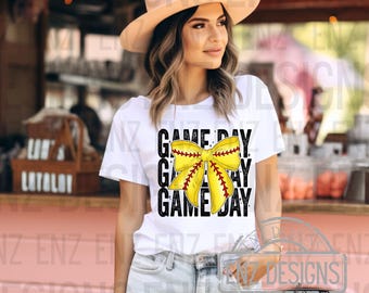 Coquette Softball PNG, Game Day PNG, Softball Mama Png, Softball Mom Png, Trendy Design, Digital Download Png, Sports Png