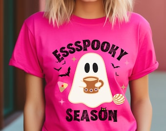 espooky season png, spanish Halloween png design, Halloween ghost png, spanish png, trendy Halloween shirt design, trendy, spooky season