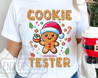 Cookie Tester Png, Cookie Crew Png Christmas Baking Png, Cookie Crew, Gingerbread, Baking Christmas Png, Cute Christmas Png, Baking Png