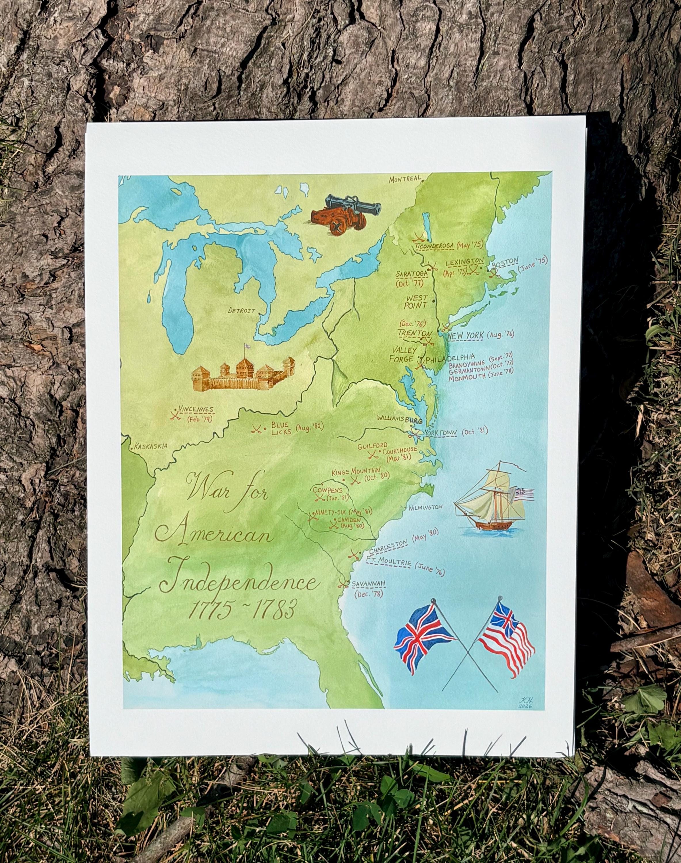 13 colonies map - Etsy 日本