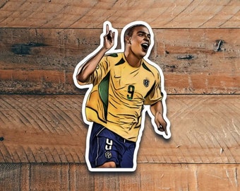 Ronaldo Brazil Madrid World Cup Soccer Football Decal Patch Stickers