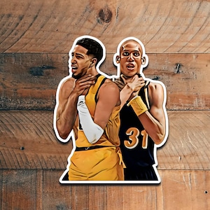 Pegatinas de baloncesto con dibujos animados realistas y divertidas ilustradas.