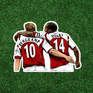 Illustration Realistic Cartoon English Football North London soccer Stickers