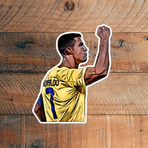 Illustration realistic cartoon soccer Football vinyl glossy matte stickers